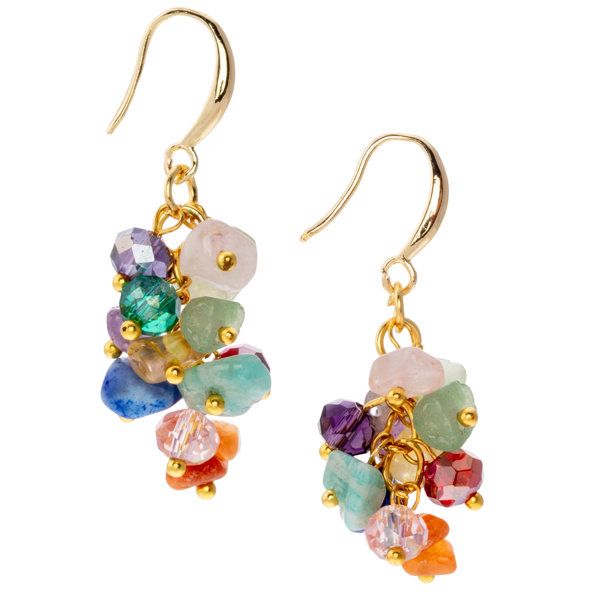 MW26E Rainbow Chip Earrings